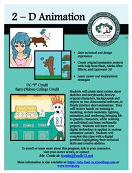 2-D Animation AHS Program Flier